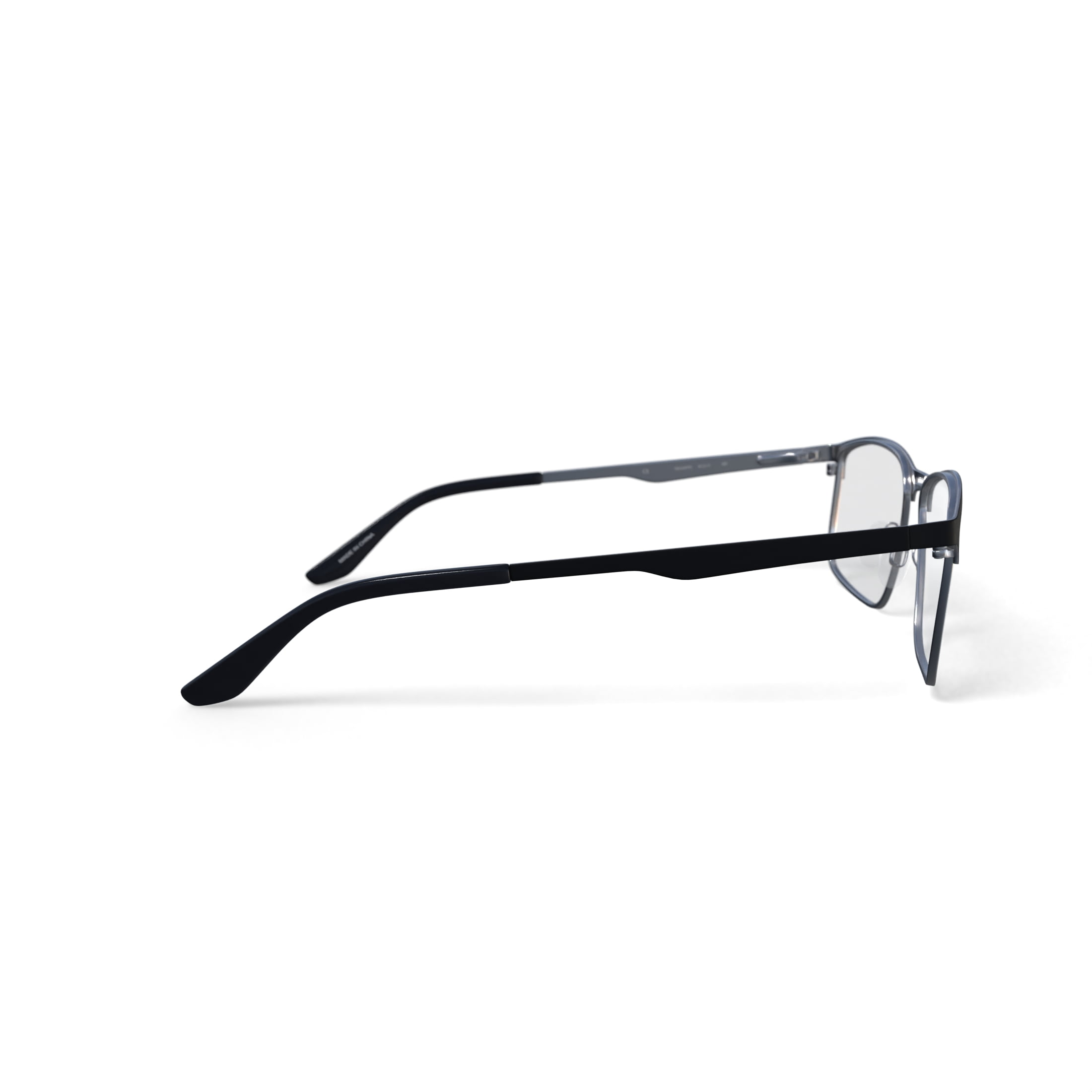 Walmart Men's Dwaine Browline Prescription Eyeglasses with Case, Black/Gold