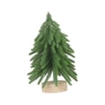 thumbnail image 4 of Tabletop Mini Christmas Tree Flocked Christmas Tree Miniature Tree Ornament Artificial Christmas Tree for Shelf Fireplace without Snow Size M, 4 of 8