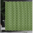 thumbnail image 3 of Ambesonne Sage Shower Curtain, Mandala Geometrical Floral, 69"Wx84"L, Fern Green Olive Green, 3 of 4
