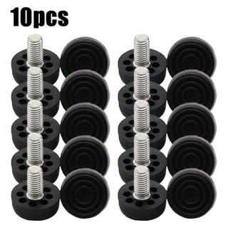 Base Male Threaded Furniture Chair Leveling Foot Glide 6 x 12mm 25pcs -  Black,Silver Tone - Bed Bath & Beyond - 33903976