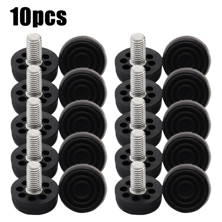 10Pcs M10 Thread Adjustable Furniture Levelers Screw in Threaded
