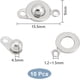 thumbnail image 3 of 10 juegos de cierres a presión de latón, cierres redondos de 15,5 mm de largo, cierres de bola y casquillo, cierres para pulseras, conectores para joyería, cierres metálicos., 3 of 6
