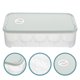 thumbnail image 2 of Caja para guardar 10 huevos transparente para refrigerador con tapa y dispensador de almacenamiento, 2 of 8