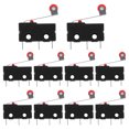 thumbnail image 1 of 10 Pcs 250V 5A SPDT 1NO 1NC Charnière Momentanée Levier à Rouleau Micro Interrupteurs 3, 1 of 8