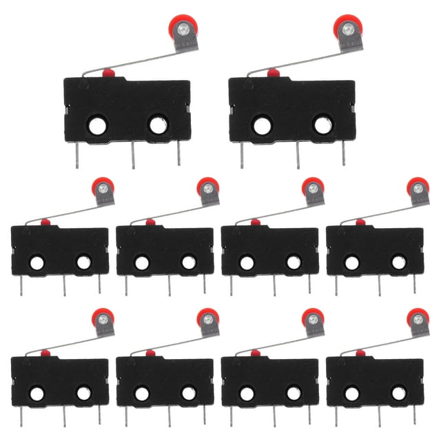 10 Pcs 250V 5A SPDT 1NO 1NC Charnière Momentanée Levier à Rouleau Micro Interrupteurs 3