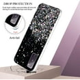 thumbnail image 3 of Compatible with Samsung Galaxy S20 FE Case Clear Glitter Silicone, Phone Case for Samsung S20 FE 5g Case Glitter Sparkle Pink Shockproof Thin Cover (Black), 3 of 14