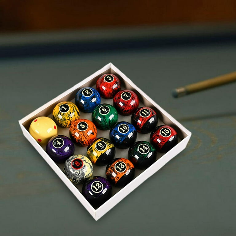 16 Pieces Small Pool Ball Set Mini Billiard Pool Balls Children