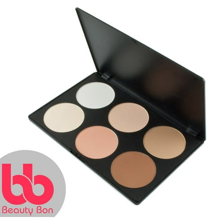 Contour kit, 6 Colors Professional Face Sculpting, Camouflage and Concealing Powder Makeup Blush Palette, By Beauty
