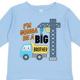 thumbnail image 4 of Inktastic Im Gonna Be a Big Brother- Truck and Crane Boys Long Sleeve Toddler T-Shirt, 4 of 5