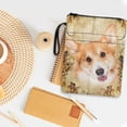 thumbnail image 3 of Xoenoiee Corgi Dog Flower Print Book Sleeve Book Covers Washable Book Protector Pouch Fabric with Zipper for Book Lovers, Medium 11.4 Inch x 8.7 Inch, 3 of 6
