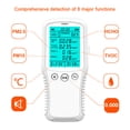 thumbnail image 4 of Multifunctional LCD Digital Air Quality Monitor Portable Accurate Temperature and Humidity Formaldehyde PM2.5 Detector Meter HCHO TVOC AQI Tester for Home Office Car, 4 of 7