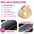 thumbnail image 4 of Extensiones de cabello humano real POGINJA con clip, 40 cm, 90 g, 4 of 6