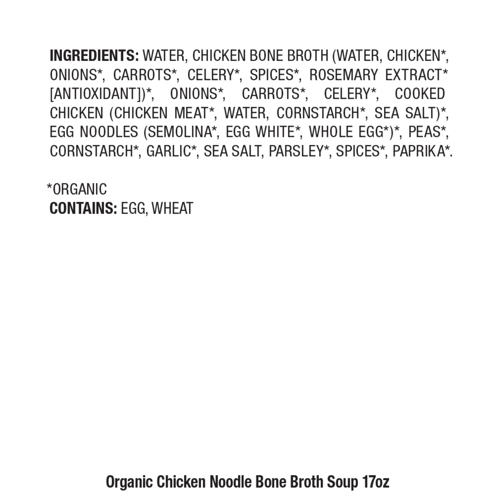 Pacific Foods Organic Bone Broth Chicken Noodle Soup 17oz