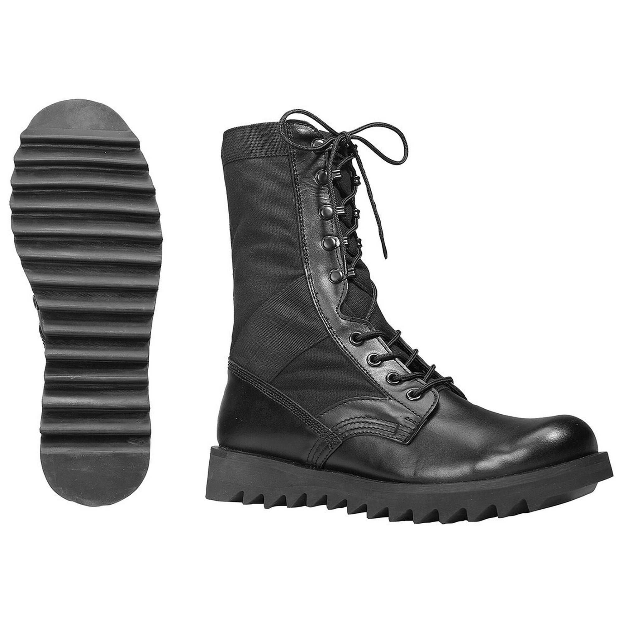 Rothco 10 Ripple Sole Jungle Boots Black Wide 6 Walmart