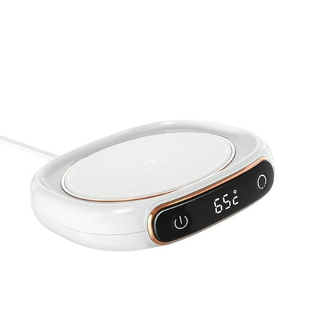 

Electric Beverage Cup Warmer Coasters Smart for Desk Wer Tea White