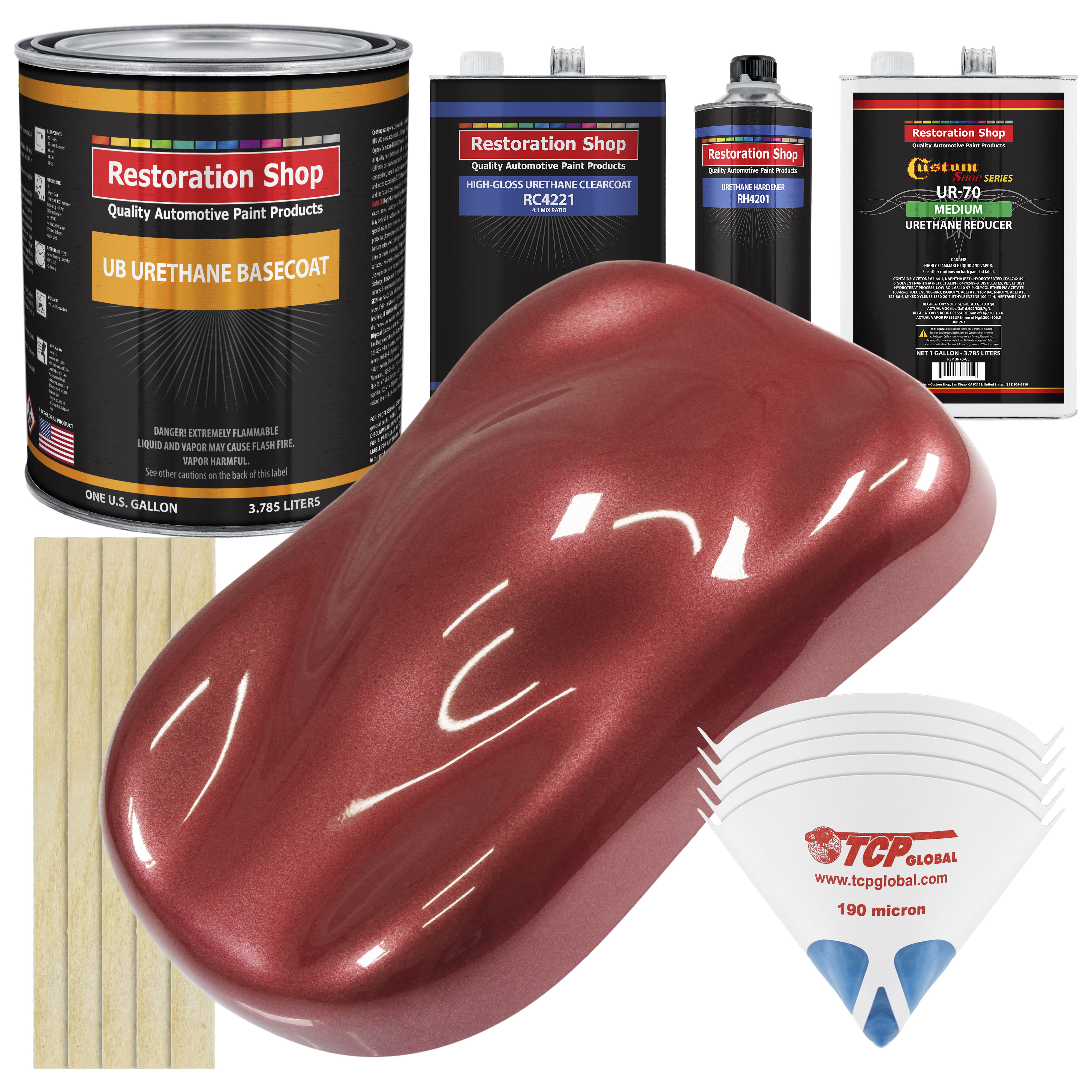candy apple red metallic paint