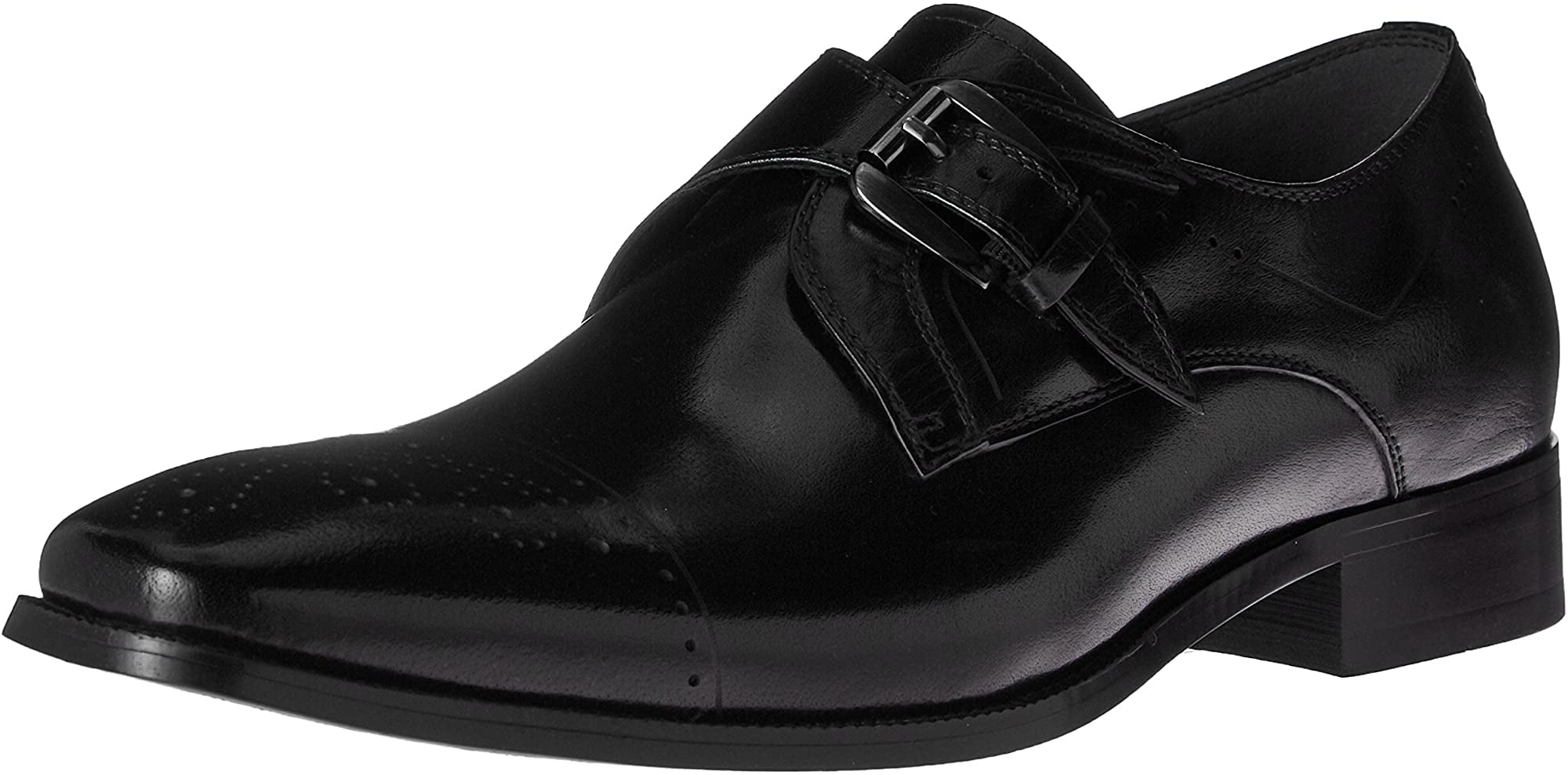 Pick SZ/Color. Stacy Adams Mens Kimball-Cap Toe Monk Strap Slip-on Loafer 