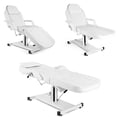 thumbnail image 3 of BETHANY Hydraulic Facial Chair Massage Table Lash Extension Bed Tattoo Chair Adjustable Height 23" to 29" Spa Salon Waxing Lashing Beauty Styling Studio Equipment, White, 3 of 7