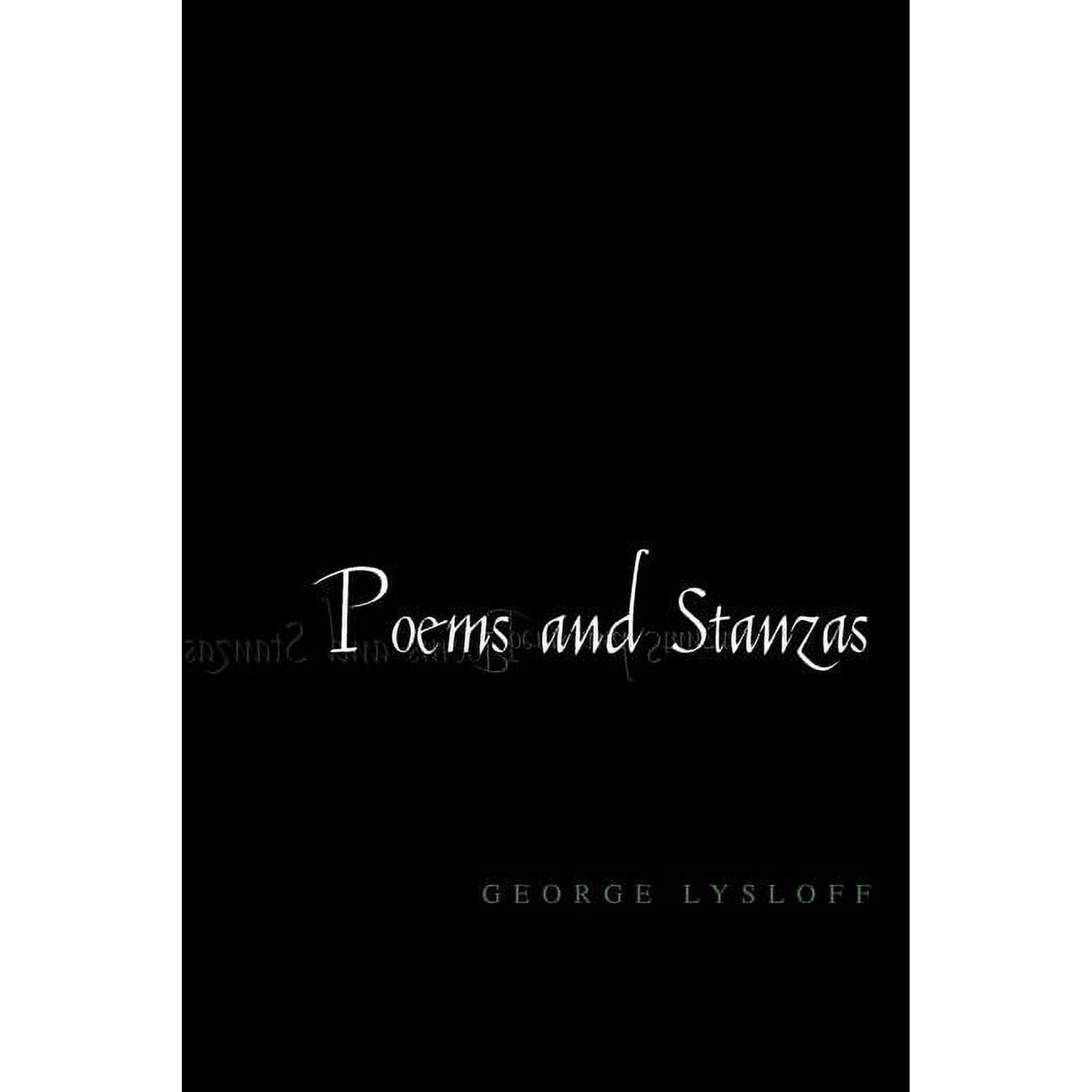 Poems and Stanzas (Paperback)