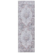 SAFAVIEH Tucson Nazca Traditional Machine Washable Runner Rug, Beige/Light Sage, 2'6" x 8'
