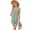 Gum Leaf, variant on Women's Knotted Hem Double Strap Dress with Twisted Crisscross Design and Moderate Stretch 95% polyester 5% elastane