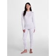 thumbnail image 3 of ClimateRight by Cuddl Duds Women's Pointelle Knit 2PC Top and Legging Thermal Base Layer Set, Sizes XS to 4X, 3 of 7