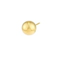 thumbnail image 2 of 14kt Yellow Gold Women's 10mm Ball Stud Earrings With Post and Butterfly Closure, 2 of 4