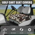 thumbnail image 3 of Whosucclay Cowhide Golf Cart Seat Cover, Anti-Wear Golf Cart Seat Towel Blanket 4 Front Storage Pockets Washable Golf Cart Seat Protector for More 2 Person Seats, 3 of 7
