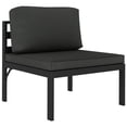 thumbnail image 3 of vidaXL 6 Piece Garden Lounge Set with Cushions Aluminium Anthracite, 3 of 5