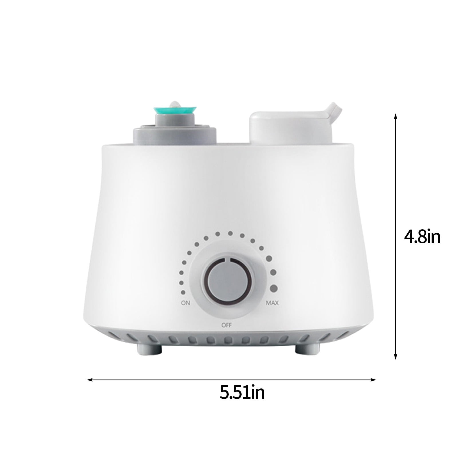 LACKUST Humidifiers for Bedroom,Portable Humidifier Converts Any Bottle, Quiet Travel-Sized, Infinitely Adjustable Spray Volume,White,Green