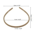 thumbnail image 3 of 1 Pc Classic Elegant Frosted Twist Hairband for Women for Girls 5.51"x4.72" Brown, 3 of 4