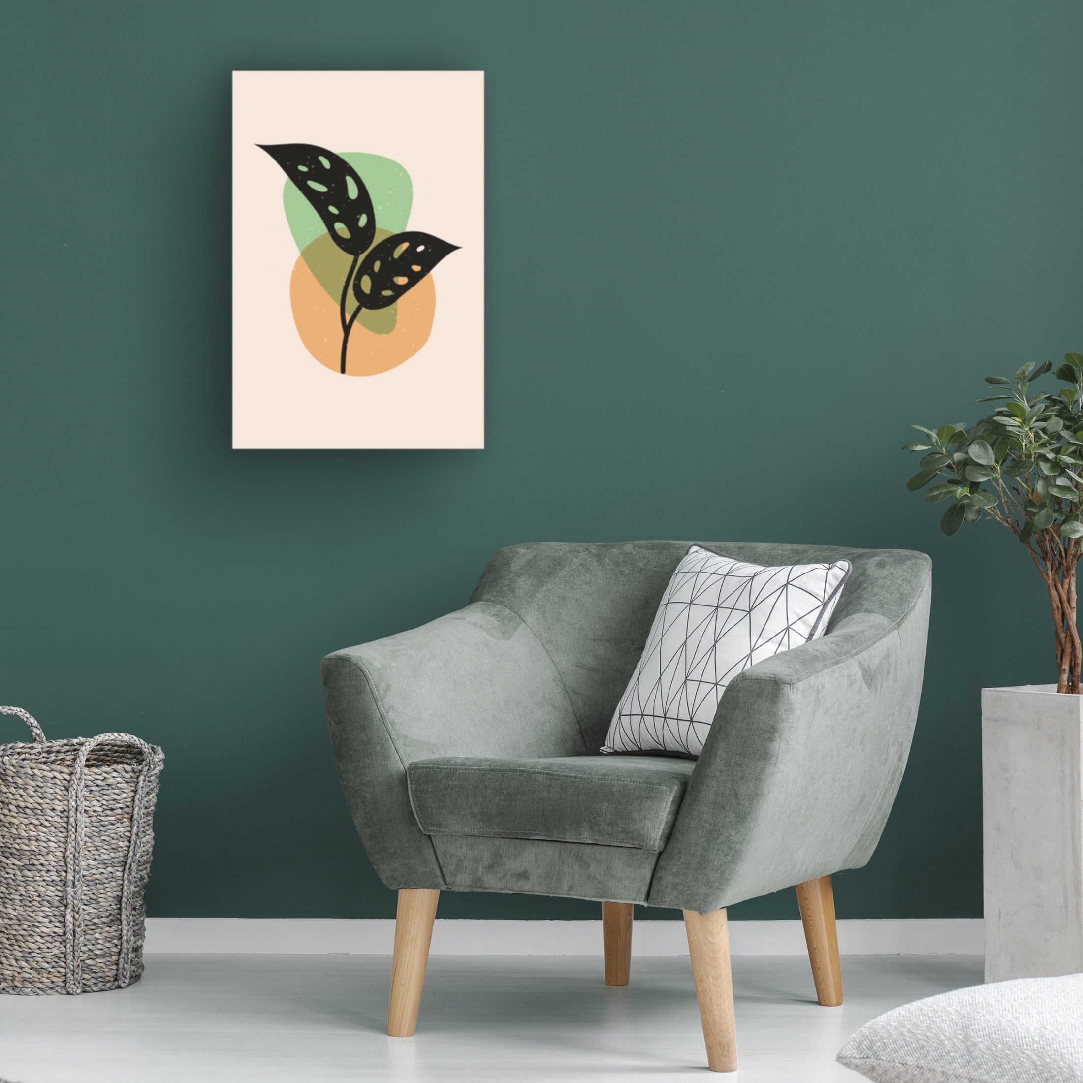 Trademark Fine Art jay stanley Abstract Botanical 1 Canvas Wall Art