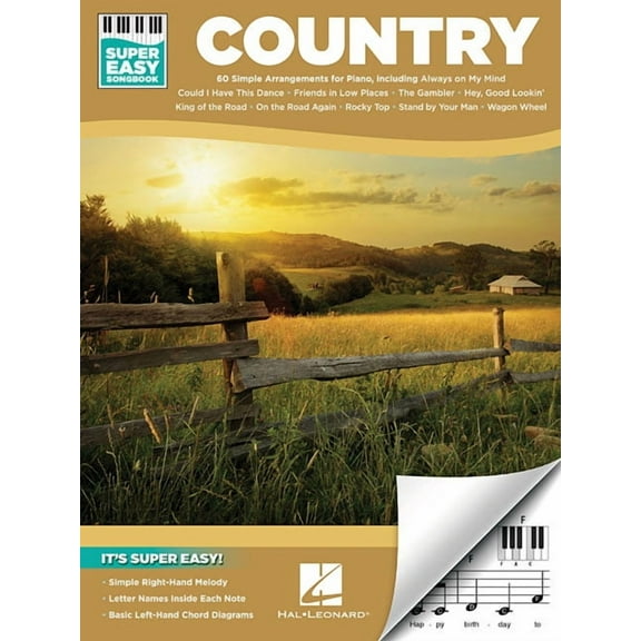 Country - Super Easy Songbook, (Paperback)
