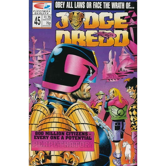 Judge Dredd (Vol. 2) #45 VF ; Fleetway Quality Comic Book