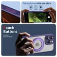 thumbnail image 3 of ELEHOLD Case for iPhone 16 Pro, Military Drop Protection Slim Case with 360° Rotatable Magnetic Ring Stand,Purple, 3 of 13
