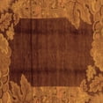 thumbnail image 1 of Ahgly Company Indoor Square Abstract Orange Modern Area Rugs, 8' Square, 1 of 4