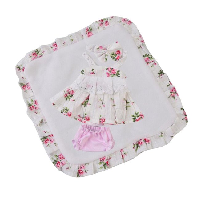 de Ropa de 4 Piezas para Reborn -11 Pulgadas, Conjunto de mbrilla de Ropa Interior con Diadema Yotijar Traje de muñeca renacida