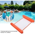 thumbnail image 4 of LNKOO Inflatable Floating Water Hammock Float Pool Lounge Foldable Inflatable Pool Floating Bed Swimming Chair(Orange), 4 of 7