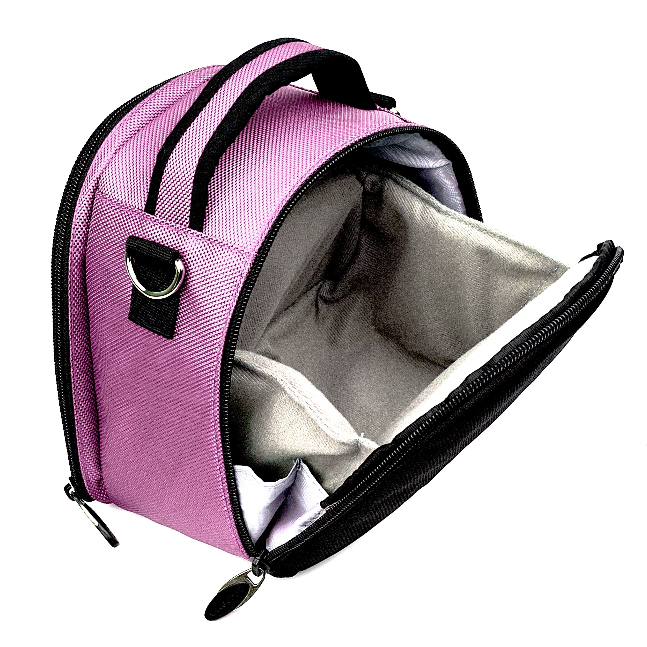 Light PinkCompact DSLR Camera Case Shoulder Bag with Adjustable Strap, Travel Camera Protector Bag for Canon Nikon Sony Olympus Digital Cameras