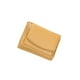 thumbnail image 2 of Sonducket Cartera de cuero portátil, diseño Simple, monedero de almacenamiento plegable, bolso de viaje para fiestas, compras, tarjetero de Carteras Amarillo, 2 of 6