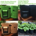 thumbnail image 3 of Moyic Cubo de cultivo de patatas de fieltro, bolsas para plantar con ventanas, cebolla, verduras, invernadero, herramientas de jardinería Jardín y Patio Verde claro, 3 of 6