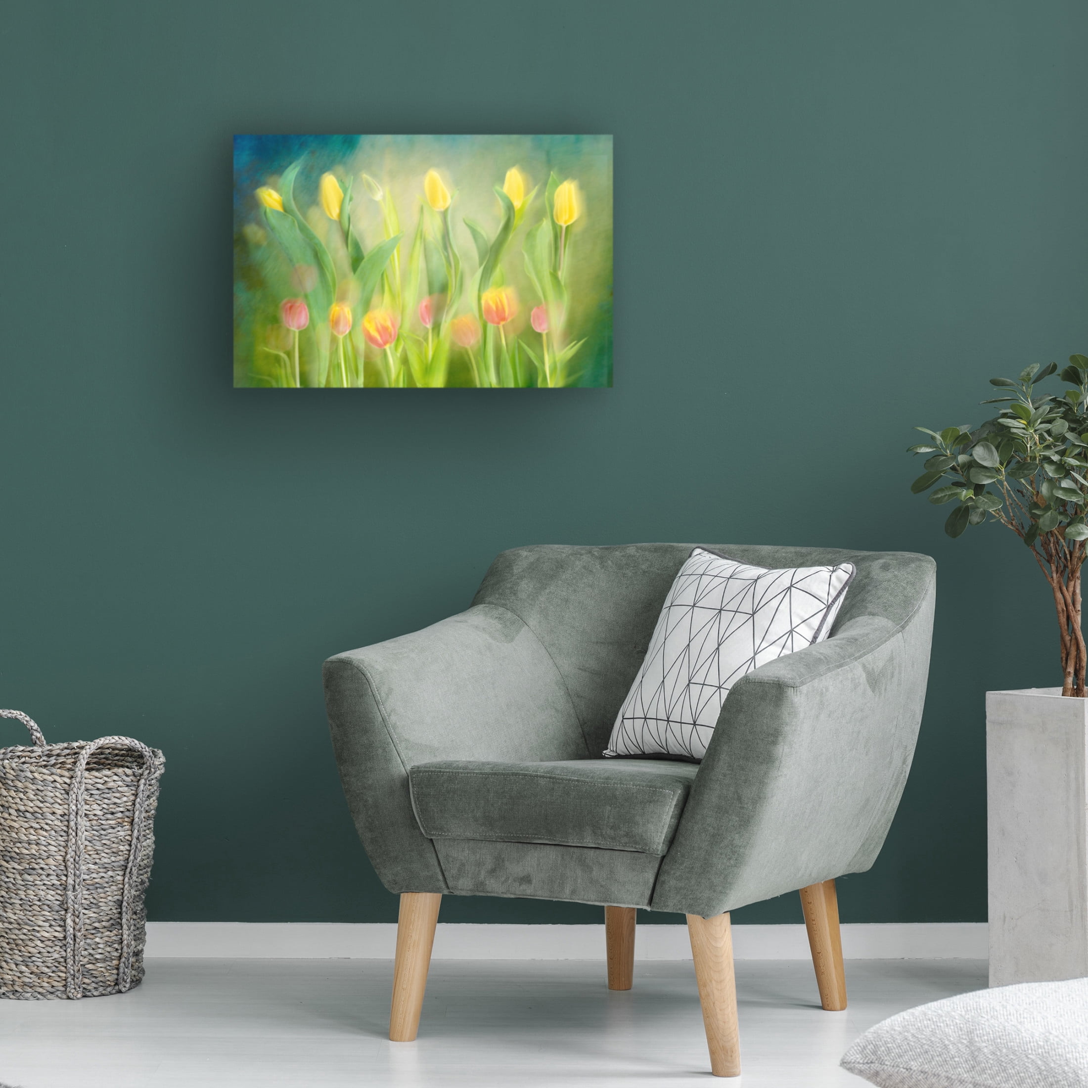 Trademark Fine Art Greetje van Son Dancing Tulips Canvas Wall Art