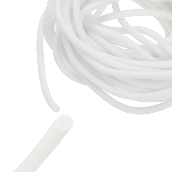 Uxcell 32Ft Backer Rod, 0.2 Inch Thick Silicone Rubber Foam Caulk Saver, Weather Strip Seal for Sealing Concrete Gaps, Expansion Joints, Crack Filling, Doors, Windows, White