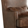 thumbnail image 4 of Picket House Furnishings Elia Chair with Chrome Nails In Sierra Toffee, 4 of 9