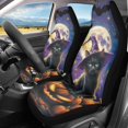 thumbnail image 2 of FUIALDOLG Halloween Cat Pattern Vehicle Seat Covers for Women, Set of 2 Front Seat Cover Non-Slip Breathable Washable Seat Protector, 2 of 12