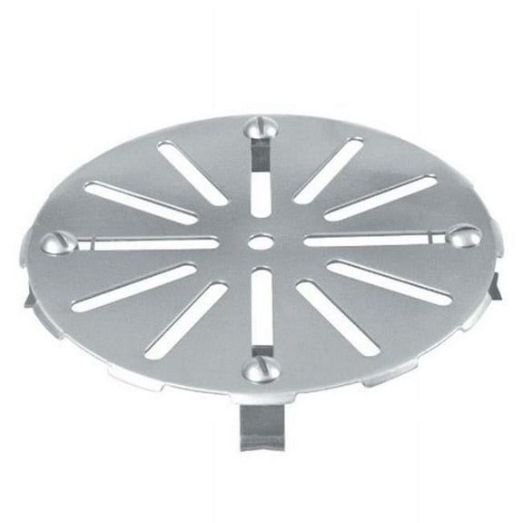 847-7 7-1/4 in. Chrome Round Stainless Steel Floor Drain Cover