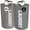 Gray + Gray (19.8gal Large Capacity), variant on 90L Laundry Basket, 2pcs Large Laundry Basket Foldable, Elevated, High Quality With Half Ring Handle Design