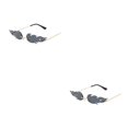 thumbnail image 4 of Minnieouse Flame Gafas de sol Novedad Ligero Durable Mano de obra fina Nuevo estilo Diseño único Apariencia exquisita Gafas geniales Tipo 4 tipo 4 2piezas, 4 of 6
