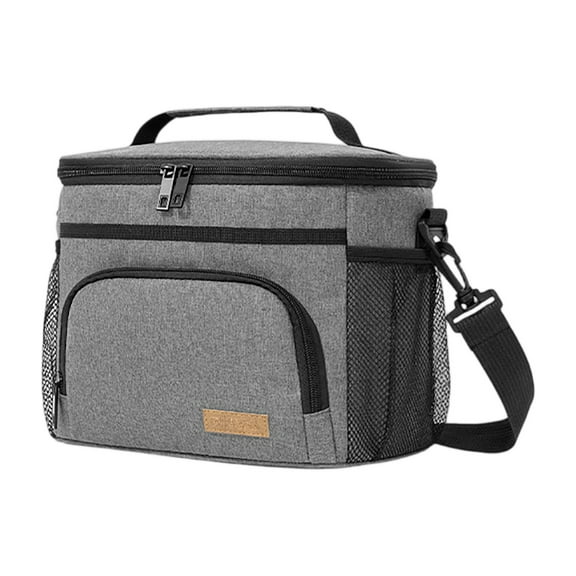 6.7x7.8x10 Inch Insulated Lunch Box for Men And Women, Leak-Proof Cooler Lunch Bag with 4 Pockets, Adjustable Strap Ideal for Work, Picnic, Travel (Three Color Option)