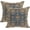 Blue Orange 2, variant on Boho Throw Pillow Covers 18x18 Set of 2,Sage Green Orange Ethnic Boho Outdoor Pillows Cover Spring Fall Western Bohemian Linen Decorative Pillowcase for Couch Living Room Bed Decor